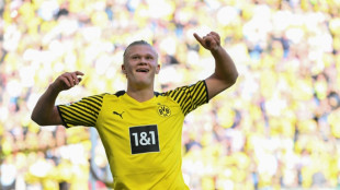 Haaland hits double as Dortmund thrash Wolfsburg 