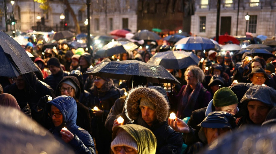 Religious leaders, victims' relatives hold UK vigil over Israel-Hamas war