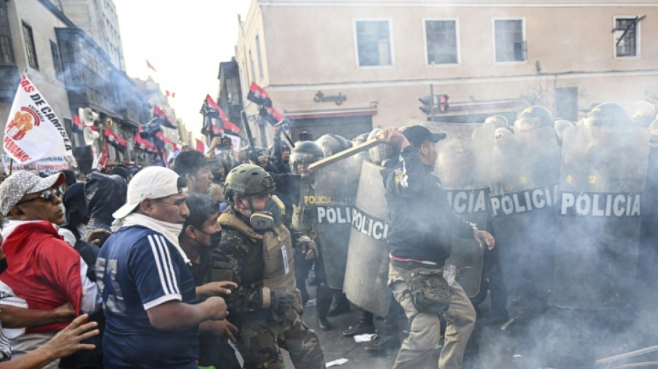 Miles marchan en las calles de Lima a favor del presidente peruano