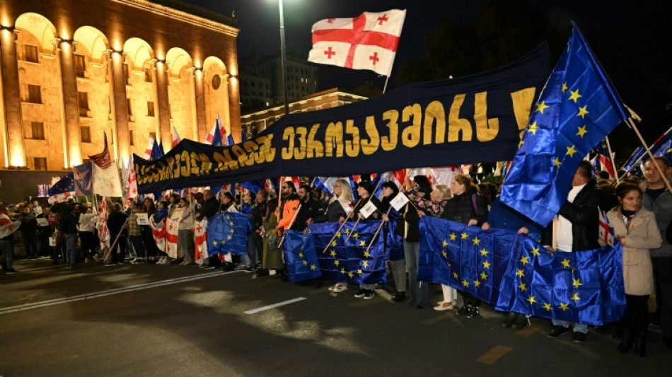 Decenas de miles de manifestantes proeuropeos se concentran en Georgia a una semana de legislativas