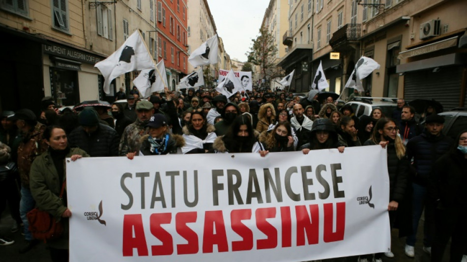 Tension à Bastia à la manifestation en soutien d'Yvan Colonna