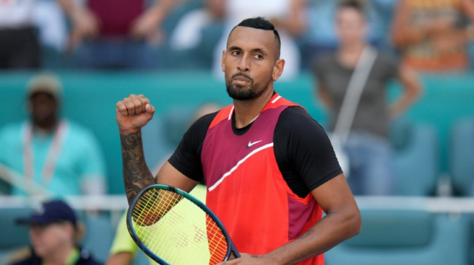 Tennis: Kyrgios continue d'impressionner à Miami, Swiatek et l'ado Fruhvirtova aussi