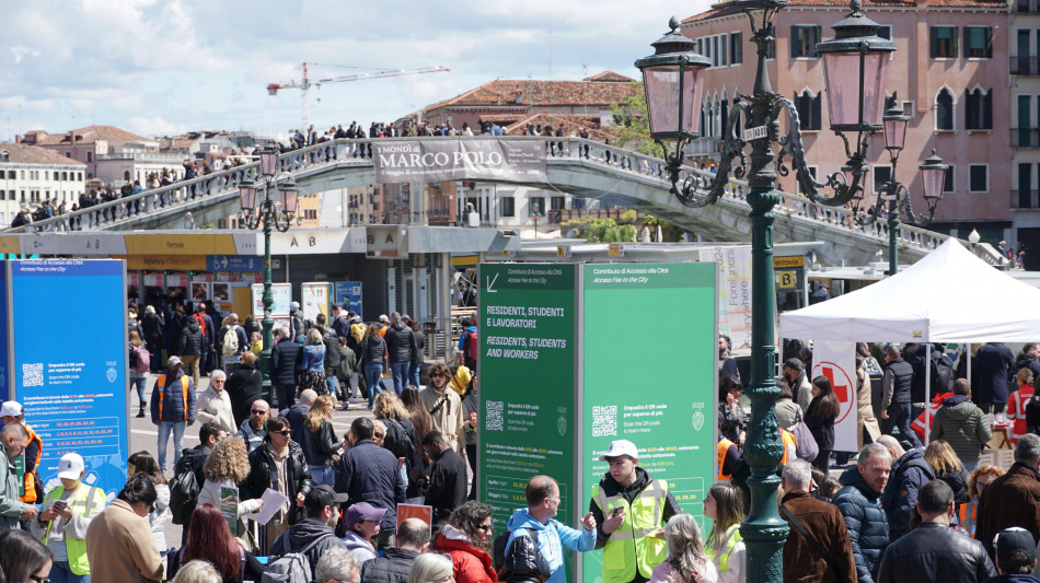 Ticket a Venezia, 17.130 i turisti giornalieri paganti