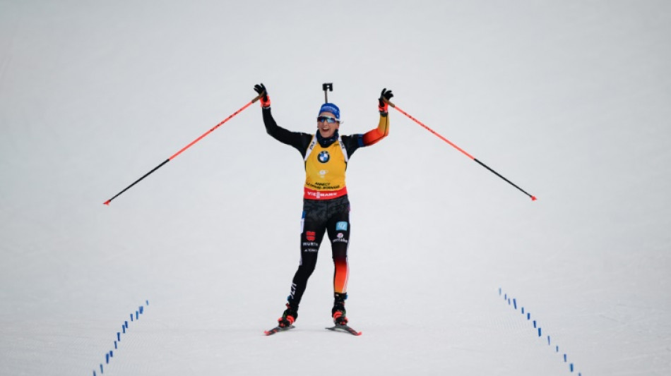 Biathlon: l'Allemande Preuss remporte la poursuite du Grand-Bornand, devant Simon