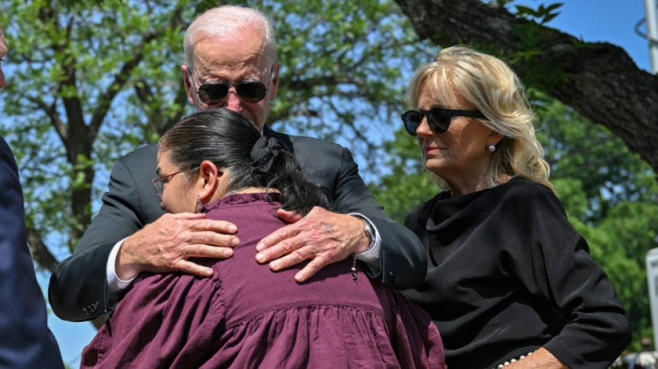 Heartbroken Texas school massacre town begs Biden to 'do something'