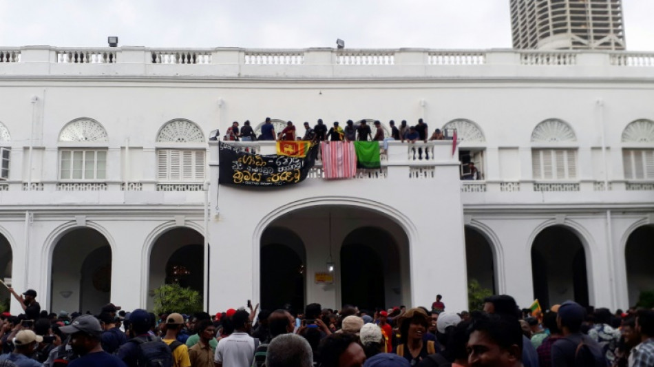 Sri Lanka protesters set prime minister's home alight, president flees