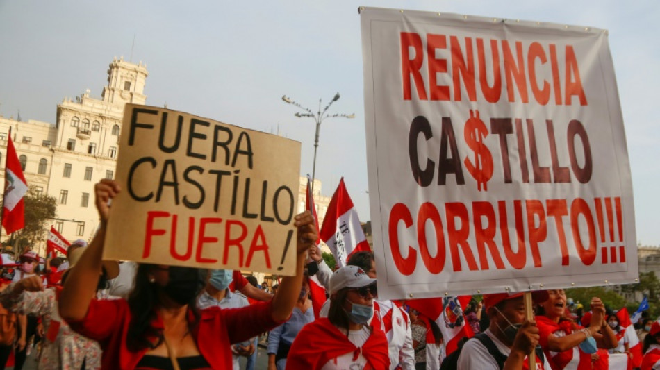 Pérou: des centaines de manifestants appellent à la démission du  président
