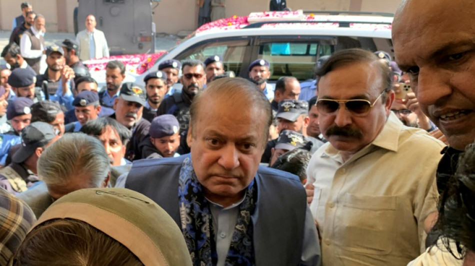 Pakistan ex-PM Sharif appears in court after ending exile