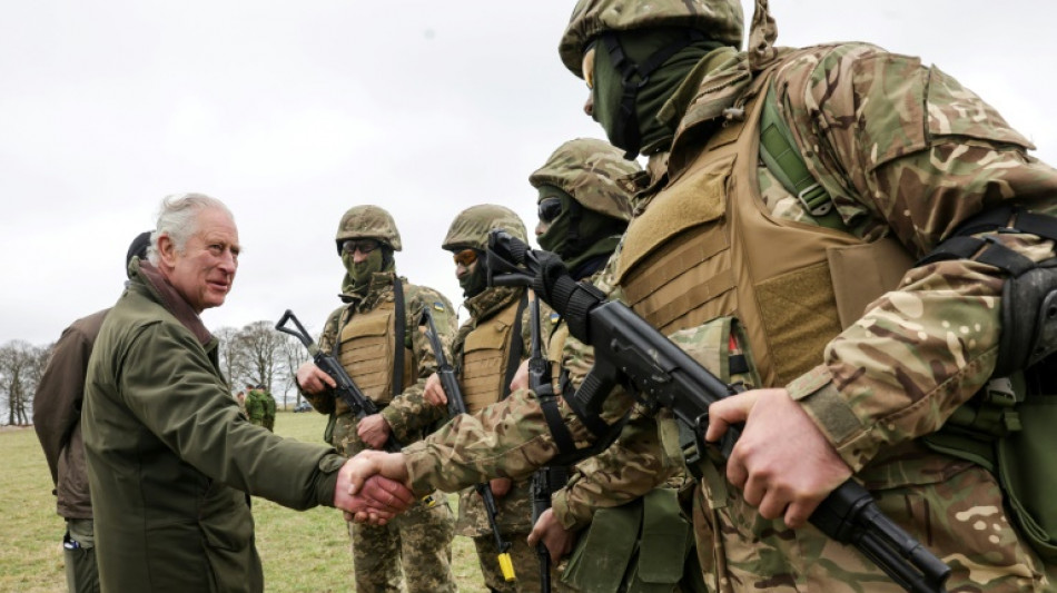 King Charles watches Ukraine troops training in UK
