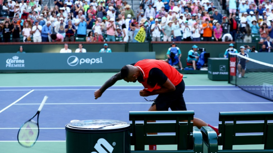 Kyrgios defiant after tumultuous Indian Wells loss to Nadal