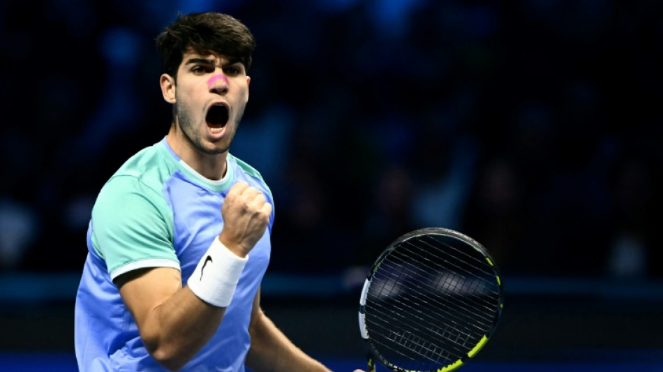 Alcaraz beats Rublev to open ATP Finals account, Ruud misses last four chance