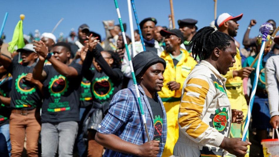 S.Africans rally to mark Marikana massacre 10th anniversary 