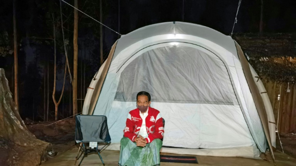 Indonesia's president takes camping trip to site of new capital