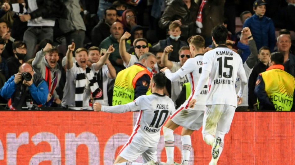 'Hammer blow' as Frankfurt stun Barcelona to reach Europa League semis