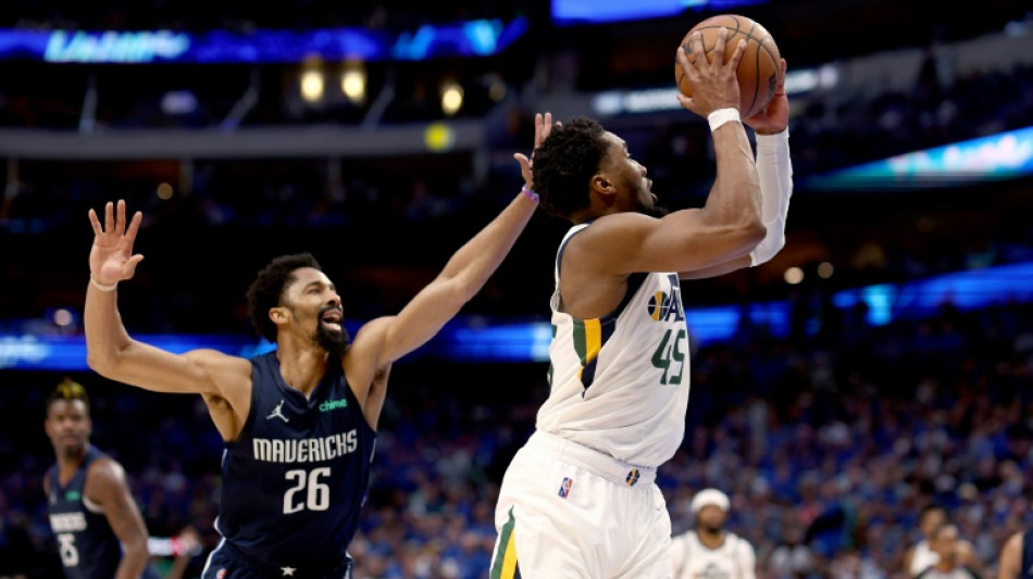 Jazz hold off Doncic-less Mavs to win NBA playoff opener