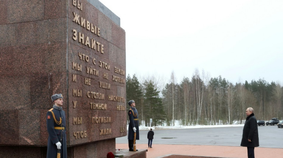 Putin repeats Ukraine Nazi claims at Leningrad siege memorial